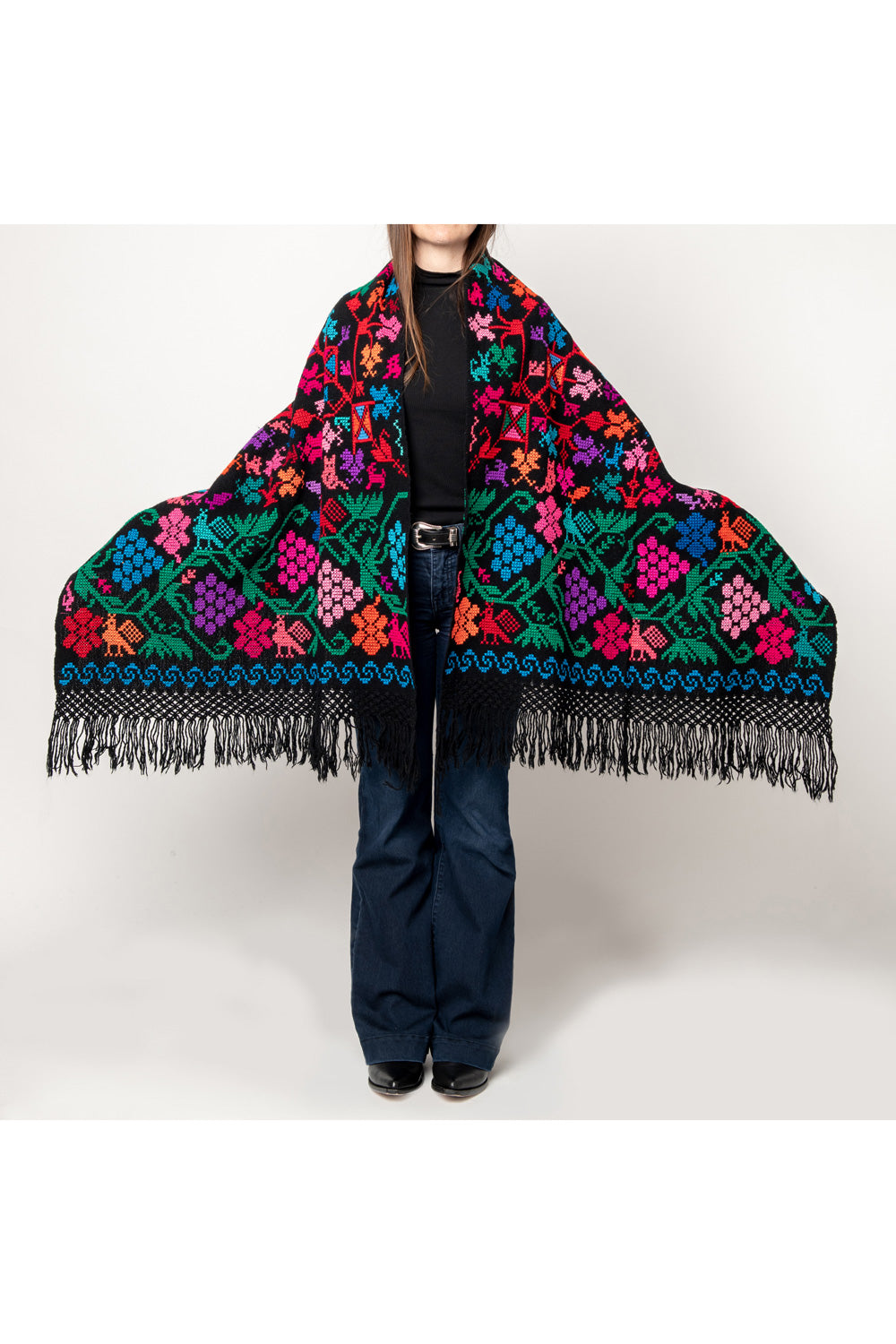 Embroidery Shawl - Arbol De La Vida (Tree of Life) C