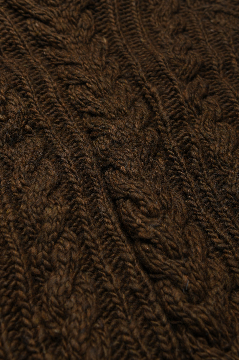 Fisherman Turtleneck Pullover - Chocolate
