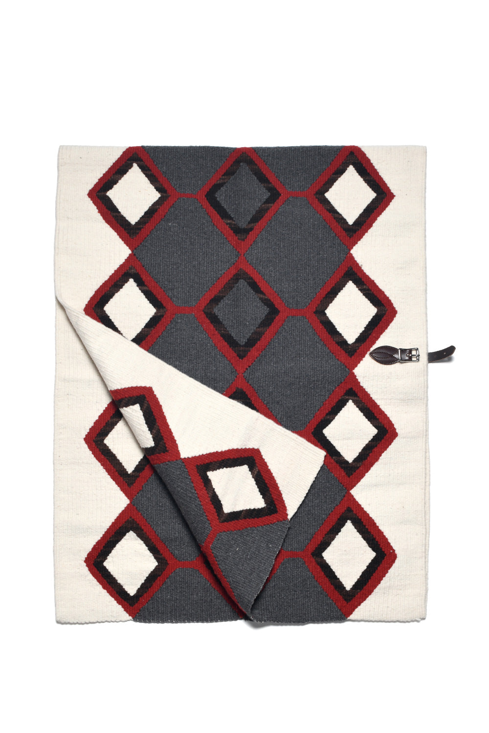 Merino Wool Blanket Poncho - Triple Diamond