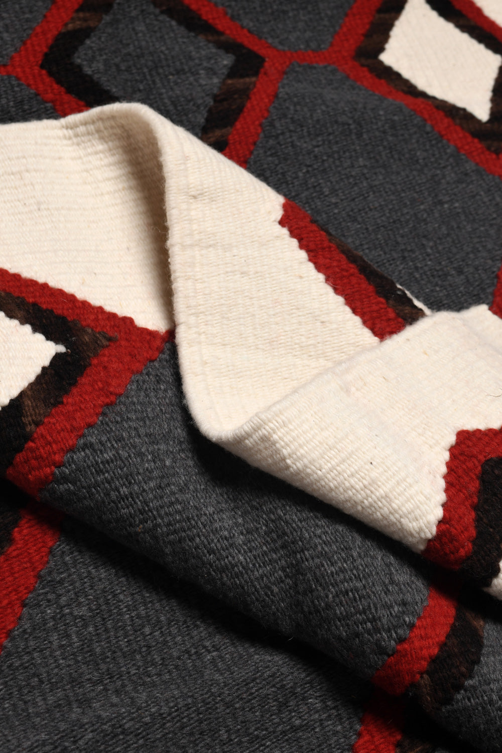 Merino Wool Blanket Poncho - Triple Diamond