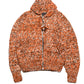 Mix Heather Zipper Cardigan - Orange Mix
