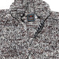 Mix #2 Heather Zipper Cardigan - Brown/Grey Mix