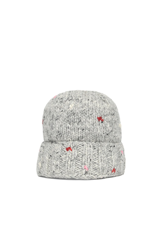 Short Double Cuff Cap Nap - Pearl Heather