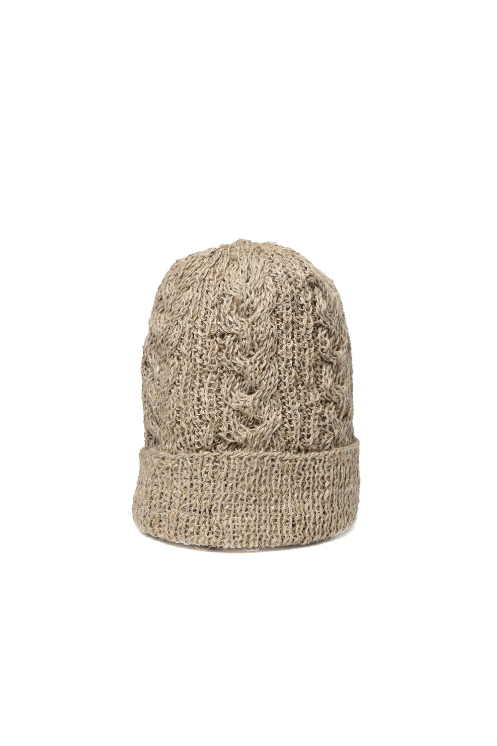 Double Cuff Cap Fisherman - Natural Linen