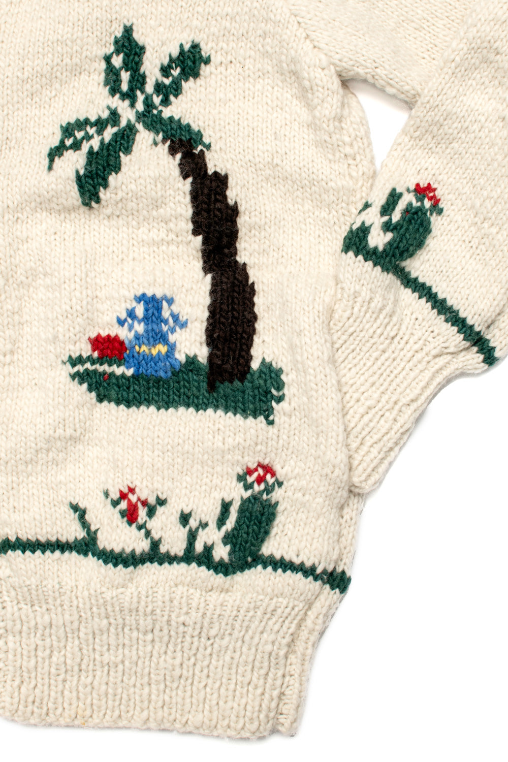 Souvenir Paisaje Zipper Cardigan - Ivory