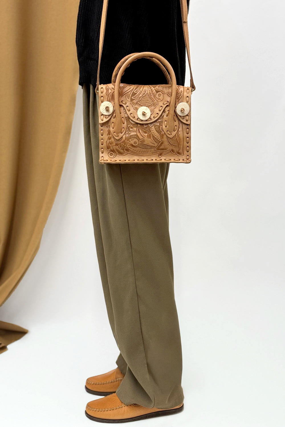 Western Stitch Carving Bag - Small