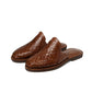 Handmade Mexican huarache Chamula sandal in leather – front view