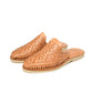 Handmade Mexican huarache Chamula sandal in leather – front view