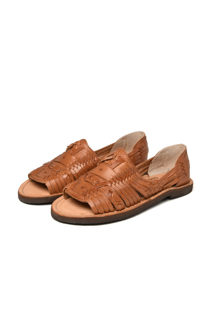Women’s traditional Mexican huarache shoes artisan made with genuine leather