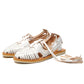 Sayulita - White with Natural Footbed
