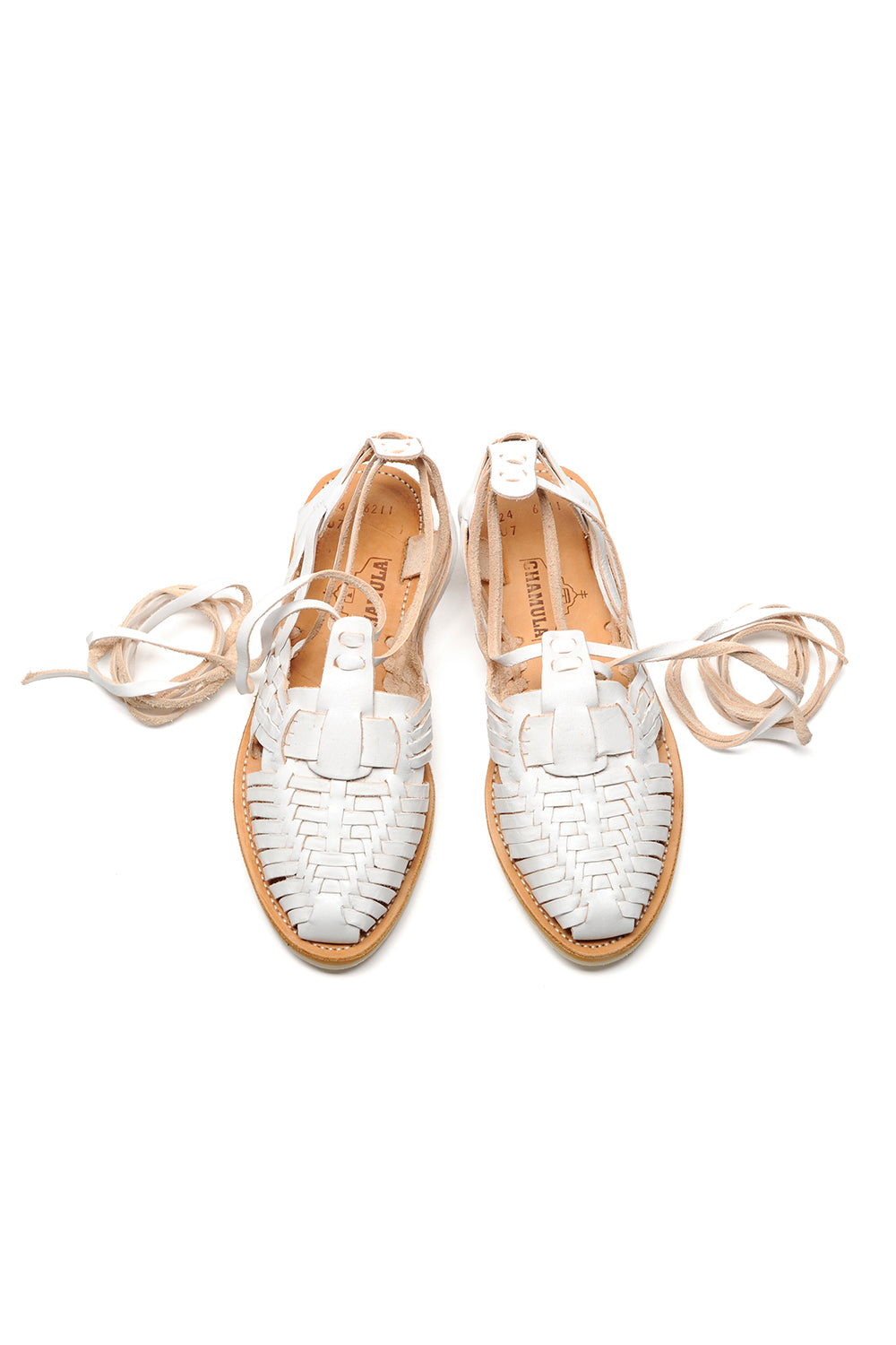 Sayulita - White with Natural Footbed - Top