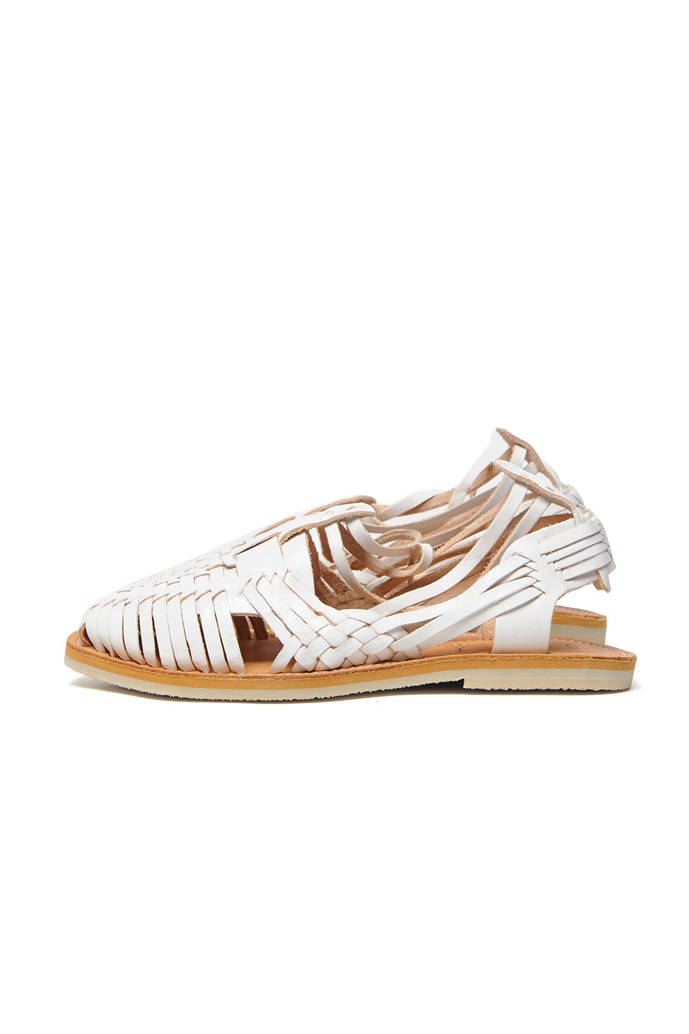Sayulita - White with Natural Footbed - Profile