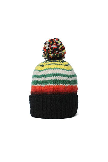 Double Cuff Cap, Serape - Black