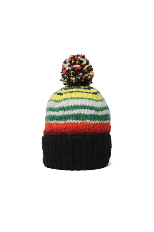 Double Cuff Cap, Serape - Black