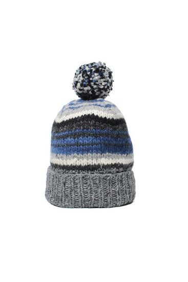 Double Cuff Cap, Serape - Grey