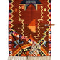Merino Wool Blanket Poncho, Antique Star  - Royal