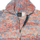 Mix Heather Zipper Cardigan - Heather Med Turq Mix
