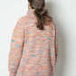 Mix Heather Zipper Cardigan - Heather Med Turq Mix