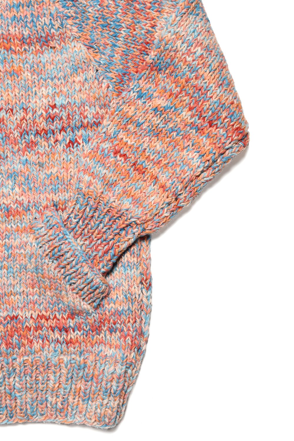 Mix Heather Zipper Cardigan - Heather Med Turq Mix