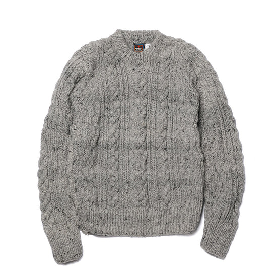 Fisherman Pullover - Pearl Grey