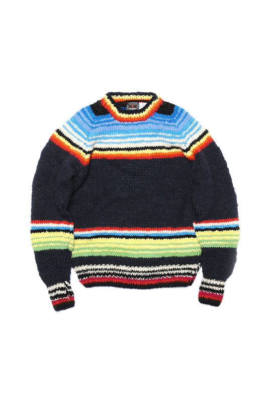 Serape Pullover - Navy