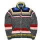 Serape Zipper Cardigan - Grey