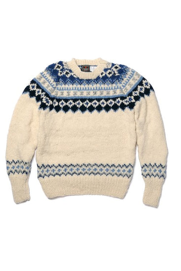 Fair Isle #3 Pullover - Ivory