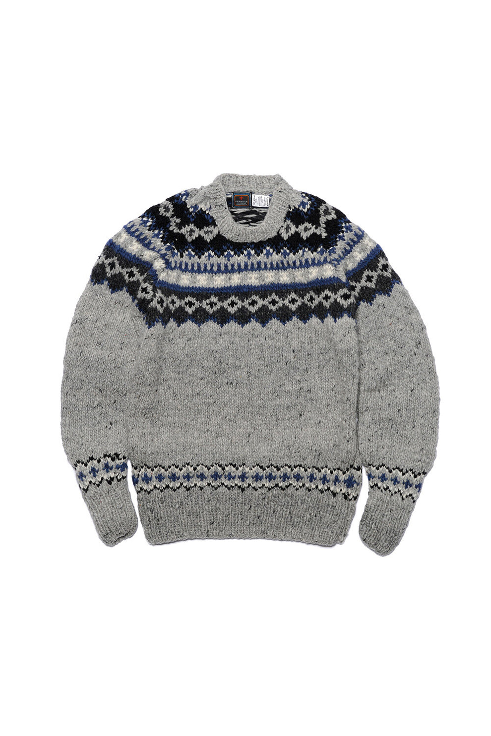 Fair Isle #3 Pullover - Pearl Grey #2 – CHAMULA