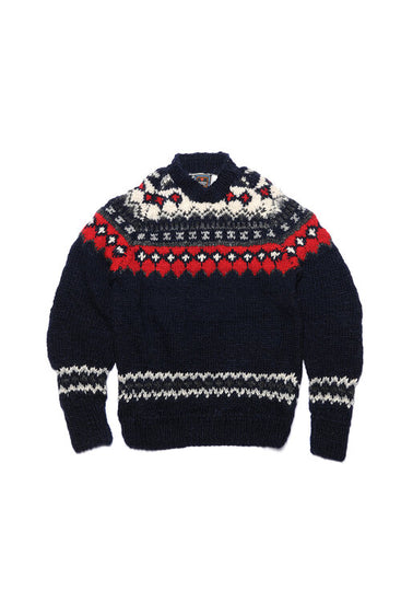 Fair Isle #3 Pullover - Dk. Navy