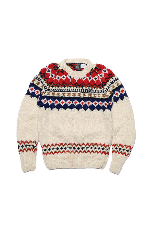 Fair Isle #3 Pullover - Ivory #3