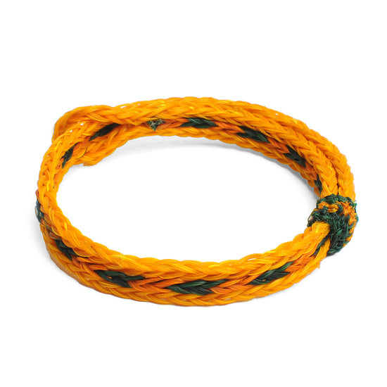 Braided Horsehair Bracelet - #40 ORG/FOREST/YLW