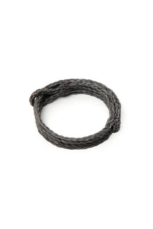 Braided Horsehair Bracelet - Charcoal