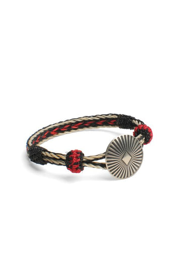 Concho Bracelet - #06-103 WHT X BLK/RED w/ Concho 103