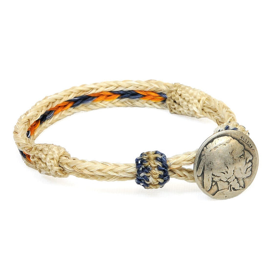 Concho Bracelet - #17 WHT/YLW X LT INDIGO