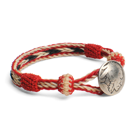 Concho Bracelet - #20 RED X WHT/BLK