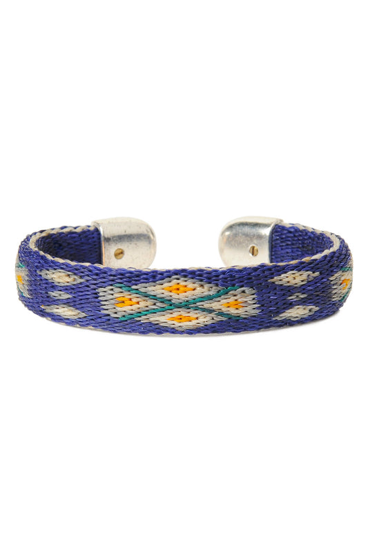 Bendable Horsehair Bracelet - BLU/ GREY X ORG X WHT X GRN
